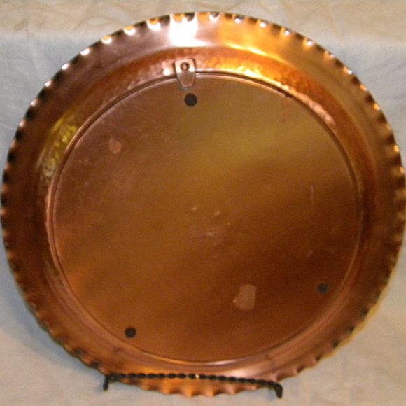 Copper Serving Tray Canada Maple Leaf - Picture 2 of 2